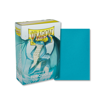 DRAGON SHIELD - Japanese SIZE MATTE - TURQUOISE [60 SLEEVES]