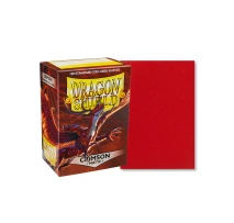 DRAGON SHIELD STANDARD SIZE MATTE SLEEVES - CRIMSON [100 SLEEVES]